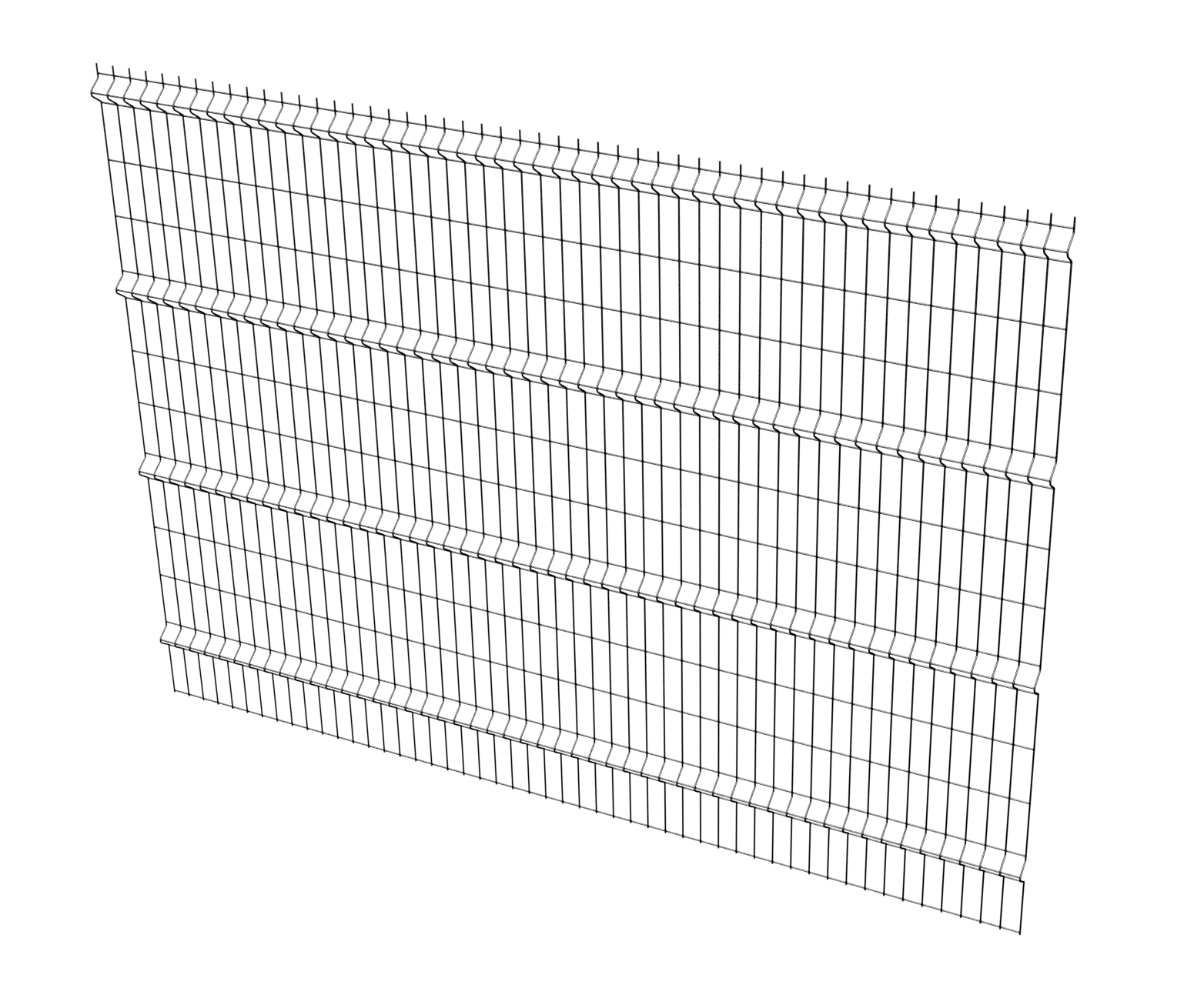 Prism 3D Ornamental - Steel Fence Panels