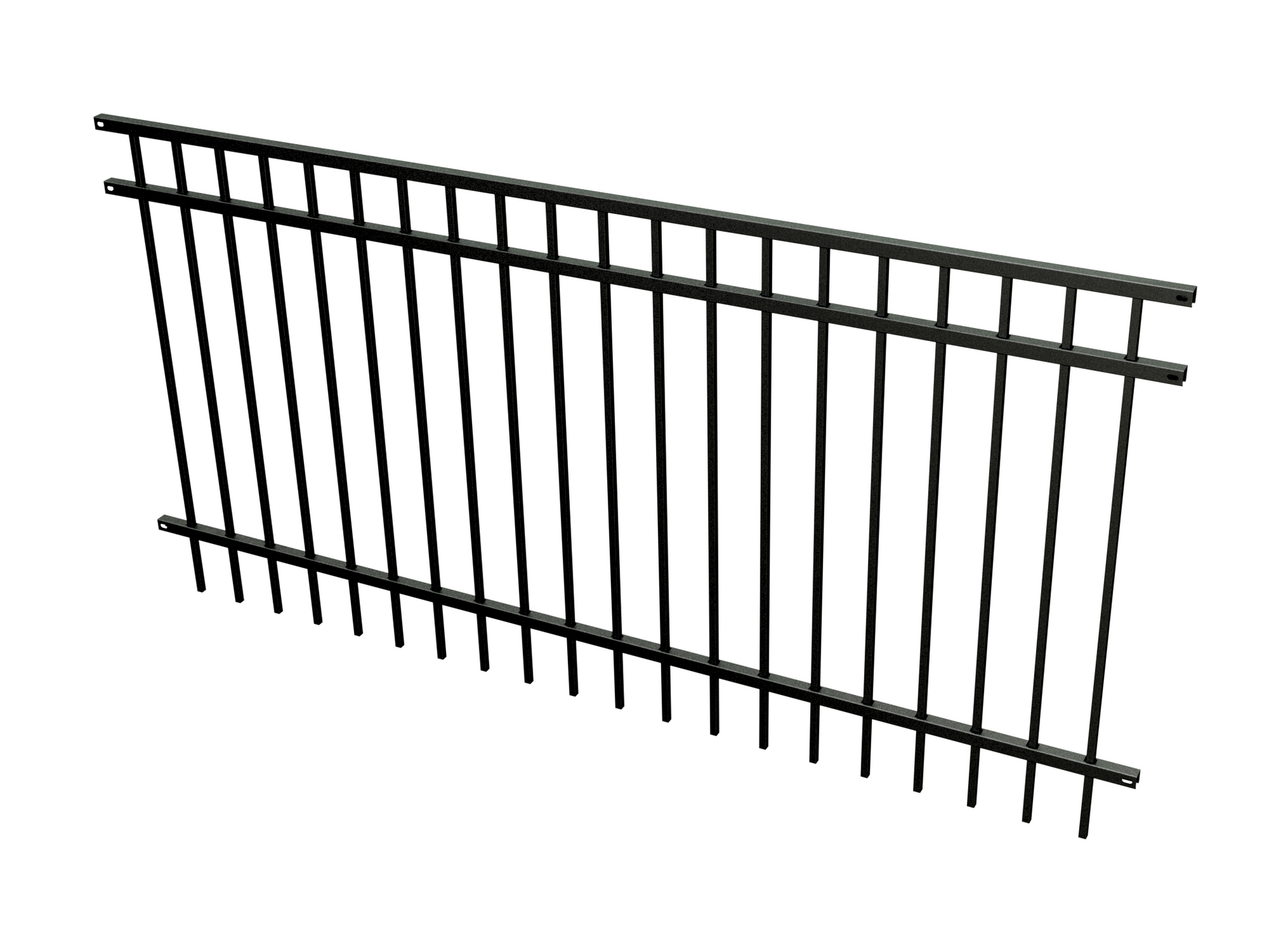 TruView Ornamental - Steel Fence Panels - Landmark - Flat Top - Stock Clearance Copy