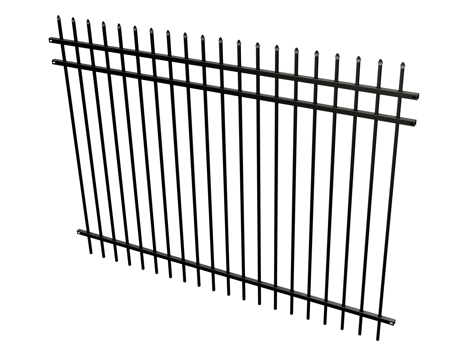 TruView Ornamental - Steel Fence Panels - Pinnacle - Pressed Point - Stock Clearance Copy