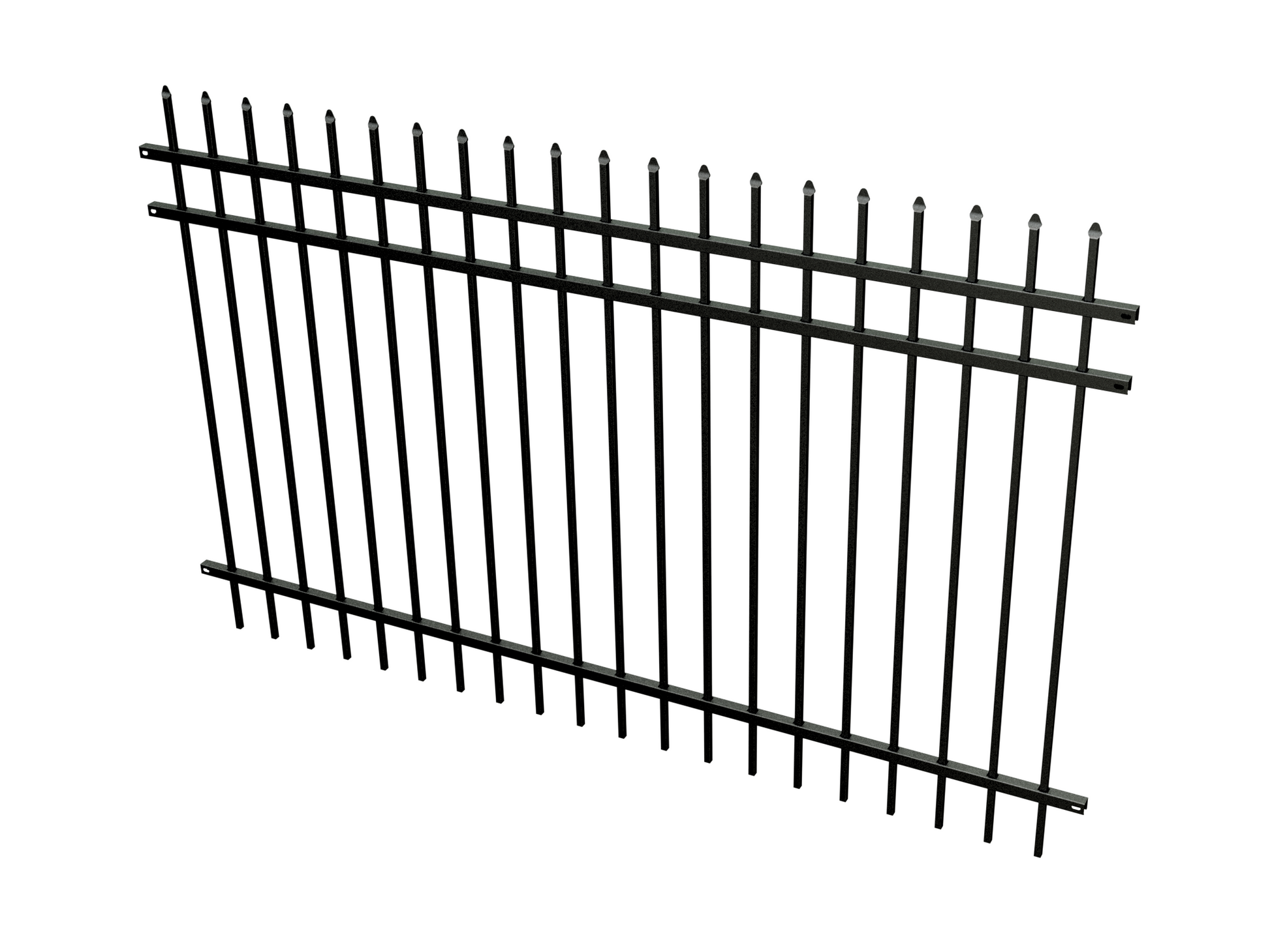 TruView Ornamental - Steel Fence Panels - Pinnacle - Pressed Point - Stock Clearance Copy