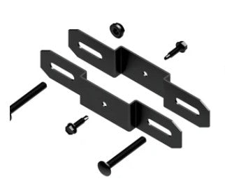 KIT BRKT LINE UPG 2.5"PST 1.5"RL R9005 BLK