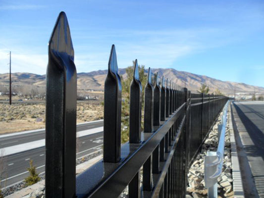 Upgrade Commercial Pressed Point Fence Panels - Pinnacle - Damage Clearance